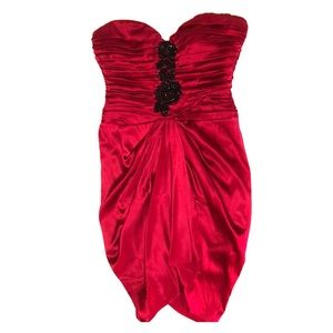 Evening Red Mini Dress